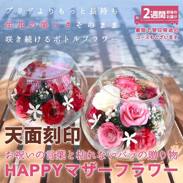 HAPPYマザーフラワー 女性の還暦祝いにお花のプレゼント BR8032TE